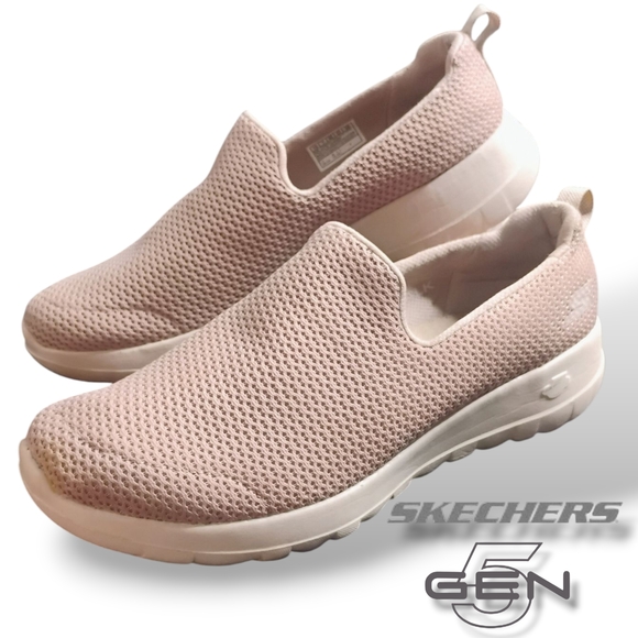 Skechers Women's Tan Slip-On Comfort Casual Walking Size 10 Sneakers/Shoes - Picture 1 of 17